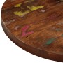 Piano per Tavolo Ø 80x3,8 cm Rotondo Legno Massello di Recupero