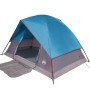 Tenda da Campeggio a Cupola per 4 Persone Blu Impermeabile