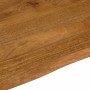 Piano Tavolo 100x80x2,5 cm Bordi Vivi in Legno Massello Mango