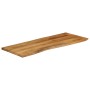 Piano Tavolo 140x60x3,8 cm Bordi Vivi in Legno Massello Mango