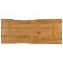 Piano Tavolo 140x60x3,8 cm Bordi Vivi in Legno Massello Mango