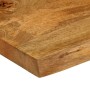 Piano Tavolo 140x60x3,8 cm Bordi Vivi in Legno Massello Mango