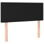 Letto a Molle con Materasso e LED Nero 90x190 cm in Tessuto