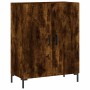 Credenza Rovere Fumo 69,5x34x180 cm in Legno Multistrato