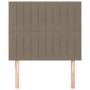 Testiera 2 pz Tortora 90x5x78/88 cm in Tessuto