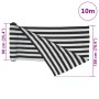 Rete per Privacy Antracite e Bianca 1,8x10 m in HDPE 150 g/m²