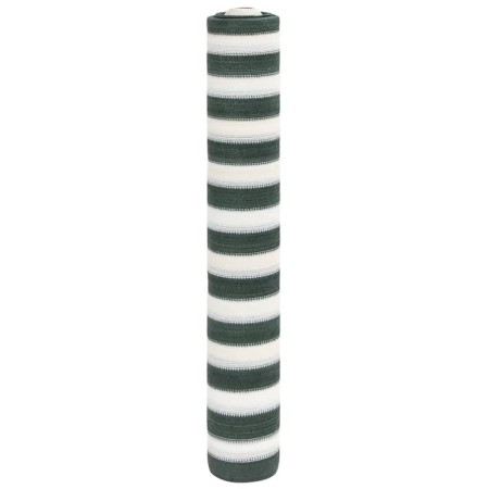 Rete per Privacy Verde e Bianco 1,2x25 m in HDPE 75 g/m²