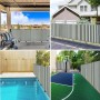 Rete per Privacy Verde e Bianco 1,2x25 m in HDPE 75 g/m²