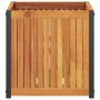 Fioriera da Giardino 45x45x44 cm in Legno Massello di Acacia