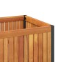 Fioriera da Giardino 110x45x44 cm in Legno Acacia e Acciaio