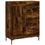 Credenza Rovere Fumo 69,5x34x180 cm in Legno Multistrato