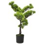 Bonsai di Pino Artificiale con Vaso 60 cm Verde