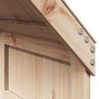 Letto a Soppalco con Tetto 90x190 cm Legno Massello di Pino