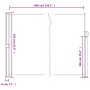 Tenda da Sole Laterale Retrattile Antracite 160x600 cm