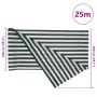 Rete per Privacy Verde e Bianco 2x25 m in HDPE 75 g/m²