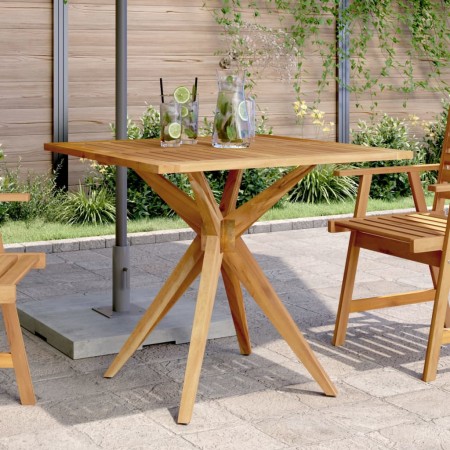 Tavolo da Giardino Quadrato 85x85x75cm Legno Massello di Acacia