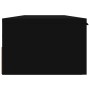 Armadietto a Muro Nero 102x30x20 cm in Legno Multistrato