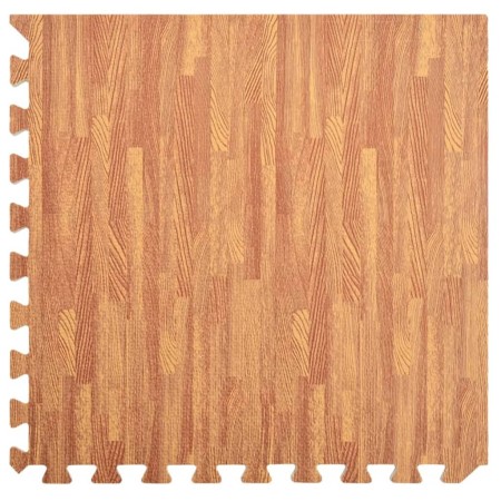 Tappetino a Incastro 12 pz Venature Legno 4,32 ㎡ Schiuma EVA