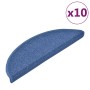 Tappetini per Scale 10 pz 56x17x3 cm Blu