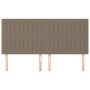 Testiera 4 pz Tortora 90x5x78/88 cm in Tessuto