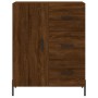 Credenza Rovere Marrone 69,5x34x180 cm in Legno Multistrato