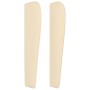 Testiera ad Orecchio Crema 83x23x118/128 cm in Tessuto
