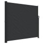 Tenda da Sole Laterale Retrattile Nera 180x600 cm