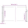 Tenda da Sole Laterale Retrattile Crema 120x600 cm