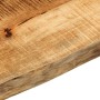 Piano Tavolo 160x40x2,5 cm Bordi Vivi Legno di Mango Grezzo