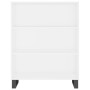 Credenza Bianca 69,5x32,5x180 cm Legno Multistrato