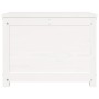 Contenitore Portaoggetti Bianco 60x32x45,5cm Massello di Pino