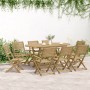 Set da Pranzo da Giardino 9 pz Legno Massello di Acacia