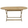 Set da Pranzo da Giardino 9 pz Legno Massello di Acacia