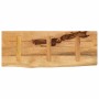 Piano Tavolo 90x30x2,5cm Bordi Vivi Legno Massello Mango Grezzo