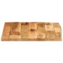 Piano Tavolo 40x40x2,5 cm Bordi Vivi Legno di Mango Grezzo
