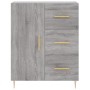 Credenza Grigio Sonoma 69,5x34x180 cm in Legno Multistrato