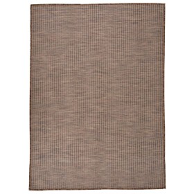 Tappeto da Esterni a Tessitura Piatta 200x280 cm Marrone