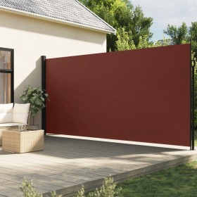 Tenda da Sole Laterale Retrattile Marrone 220x500 cm