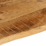 Piano Tavolo 100x60x2,5cm Bordi Vivi Legno di Mango Grezzo
