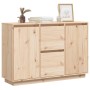 Credenza 110x34x75 cm in Legno Massello di Pino