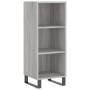 Credenza Grigio Sonoma 34,5x32,5x180 cm in Legno Multistrato