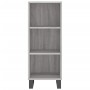 Credenza Grigio Sonoma 34,5x32,5x180 cm in Legno Multistrato