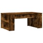 Tavolino da Salotto Rovere Fumo 102x55x42 cm Legno Multistrato