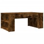 Tavolino da Salotto Rovere Fumo 102x55x42 cm Legno Multistrato