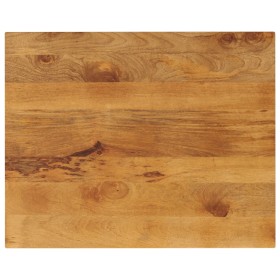 Piano per Tavolo 90x80x3,8 cm Rettangolare Legno Massello Mango