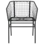 Sedie da Giardino Set 2 pz Polyrattan Nero