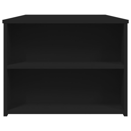 Tavolino da Salotto Nero 102x55x42 cm in Legno Multistrato