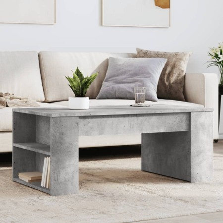 Tavolino Salotto Grigio Cemento 102x55x42 cm Legno Multistrato