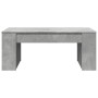 Tavolino Salotto Grigio Cemento 102x55x42 cm Legno Multistrato