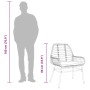 Sedie da Giardino 2pz con Cuscini Marrone in Polyrattan